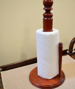 wooden tissue paper roll