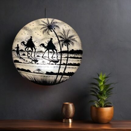 Camel skin lamps