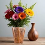 handcrafted wooden Bin, Flower pot
