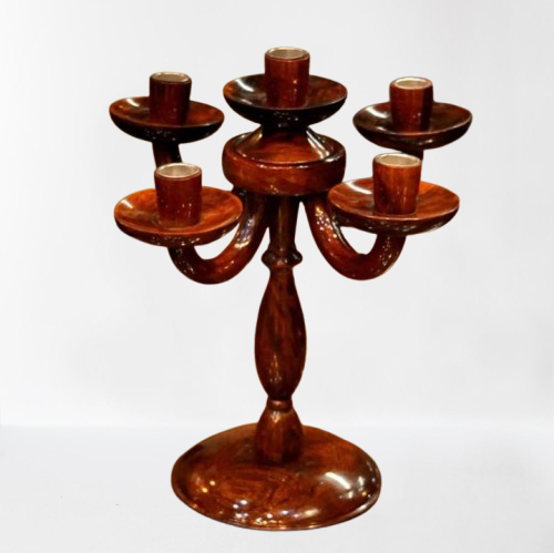 wooden candle stand