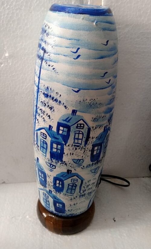 Blue Pottery lamps