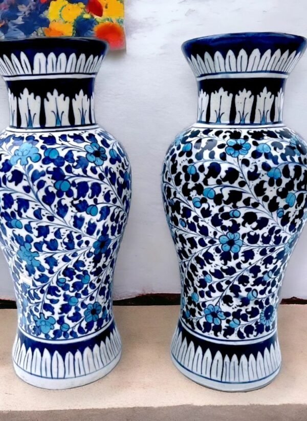 Blue pottery Vase