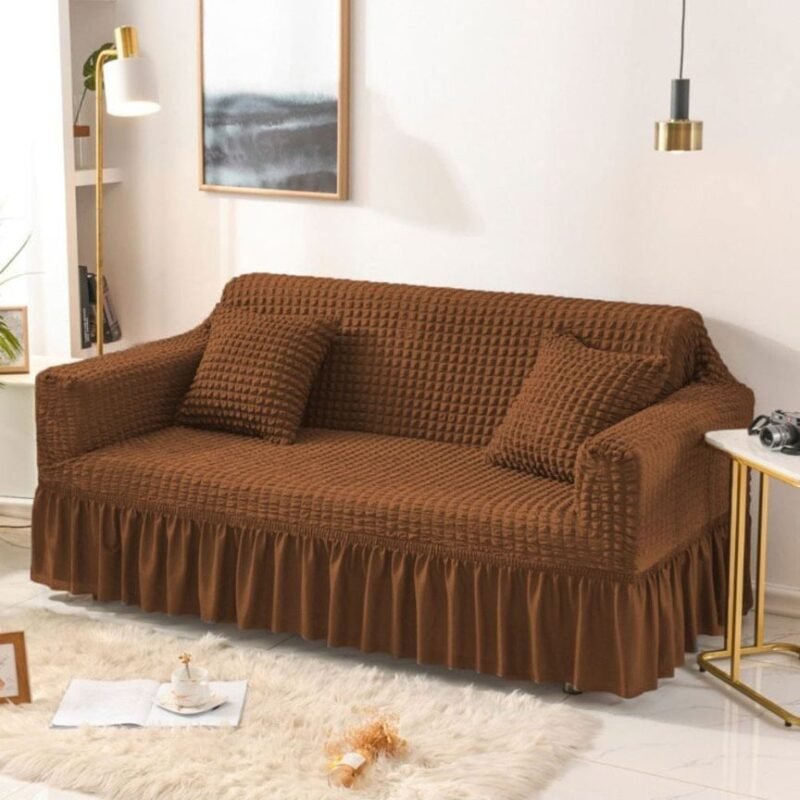 Bubble sofa cover copper