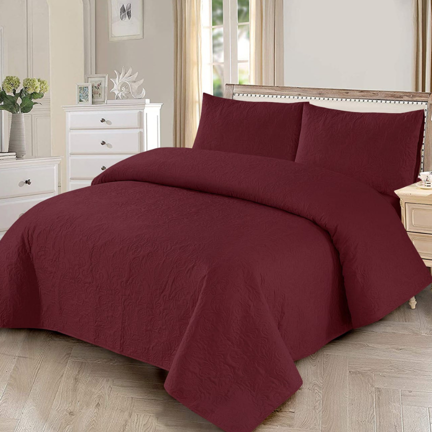 plain Mehroon color bedsheet