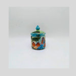 Blue pottery ceramic jar 2