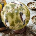 Round Table Lamp camel skin lamps