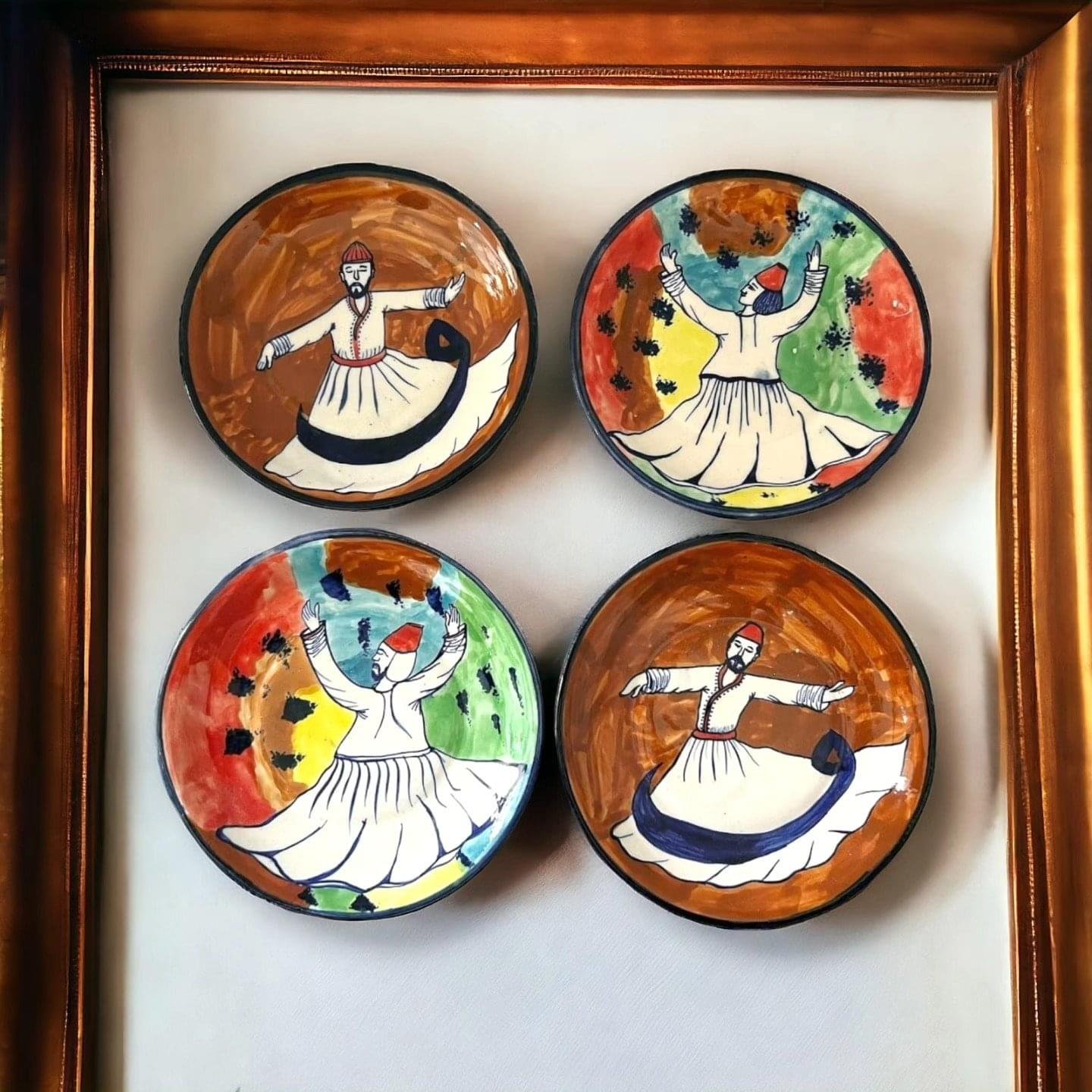 Blue Pottery Sufi plates Blue Pottery Sufi plates