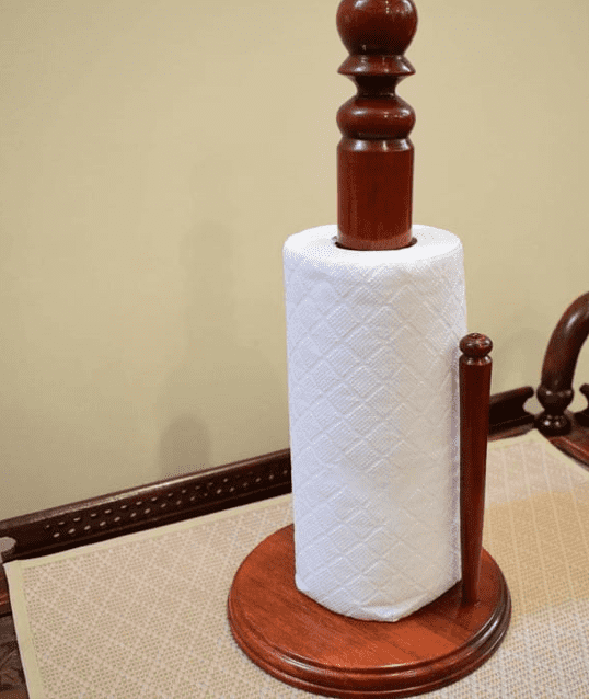 wooden tissue paper roll